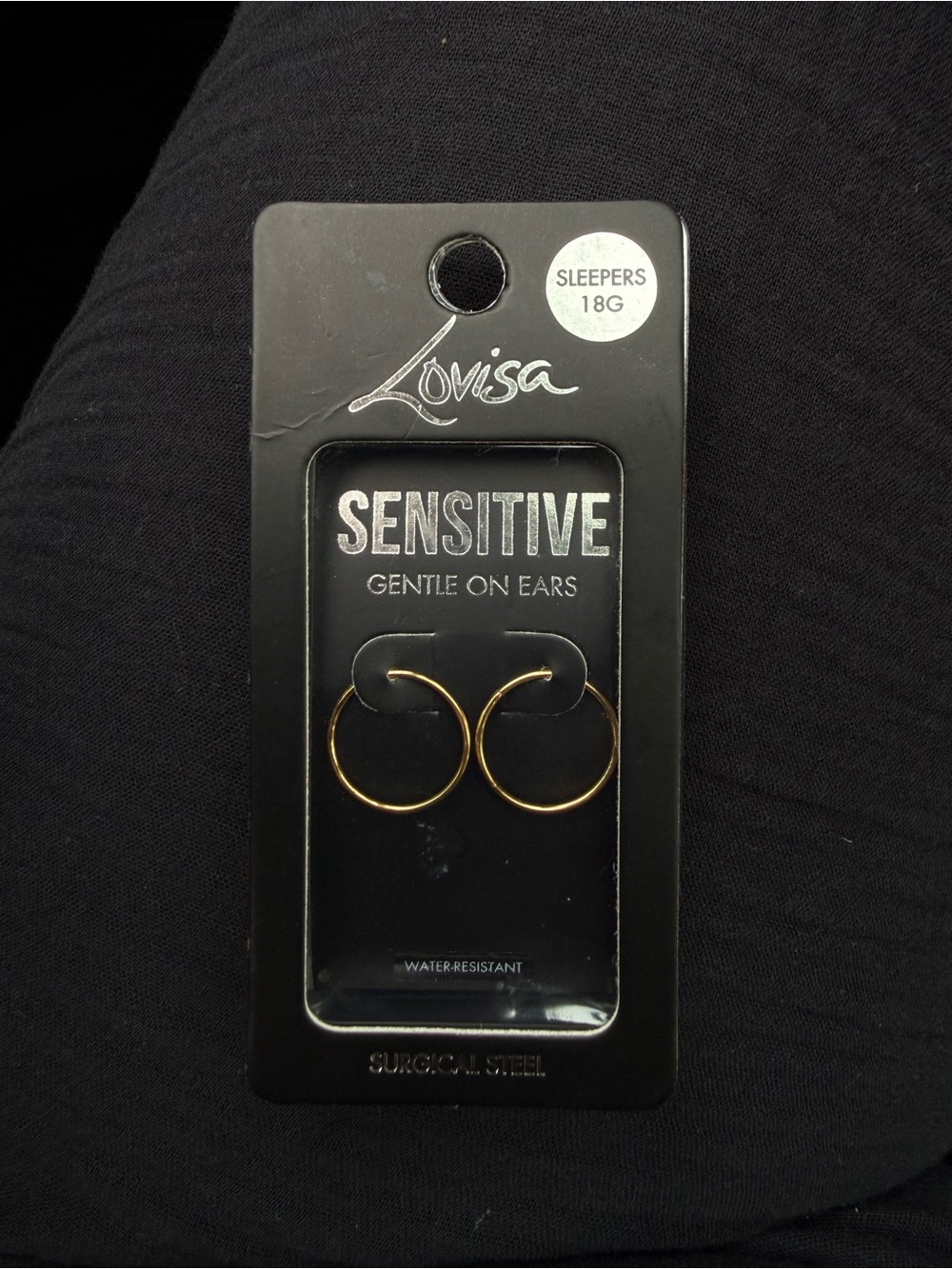 Lovisa Gold Sleeper Hoop Earrings - Sensitive Gentle on Ears